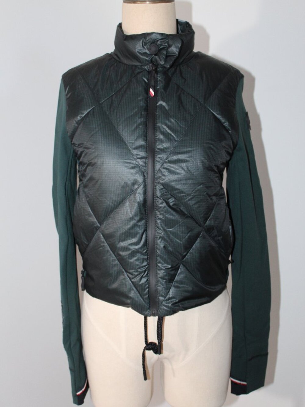 Moncler Maglia Cardigan Dynamic Down  Zip Front Quilted Jacket S